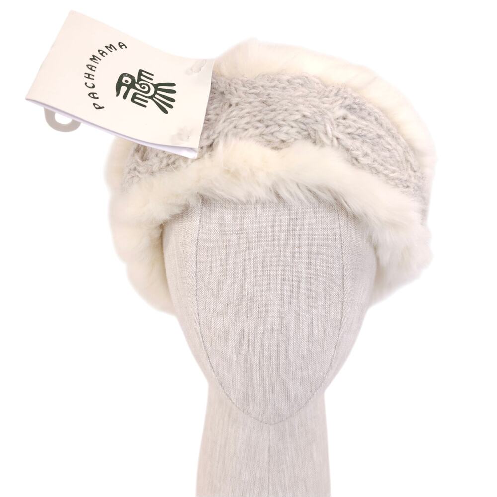 NWT Pachamama Chamonix Wool & Faux Fur Knit Headband